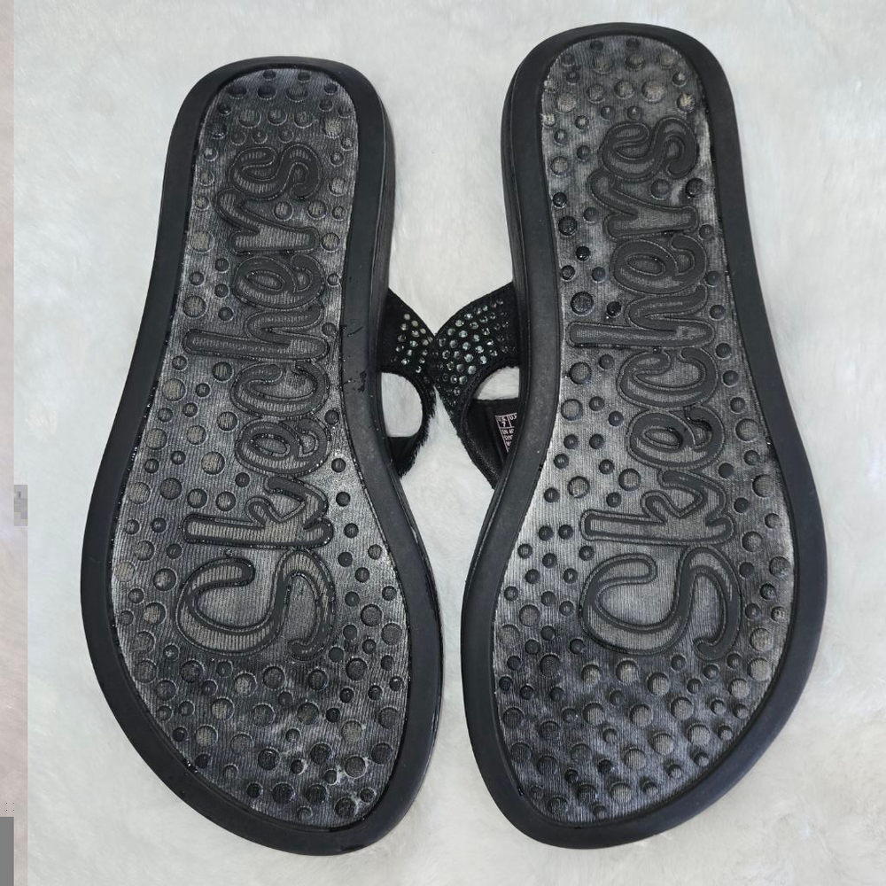Women's Sketchers Memory Foam Relaxed Fit Rhinestone Embellished Sandals Size 7 - Picture 5 of 8